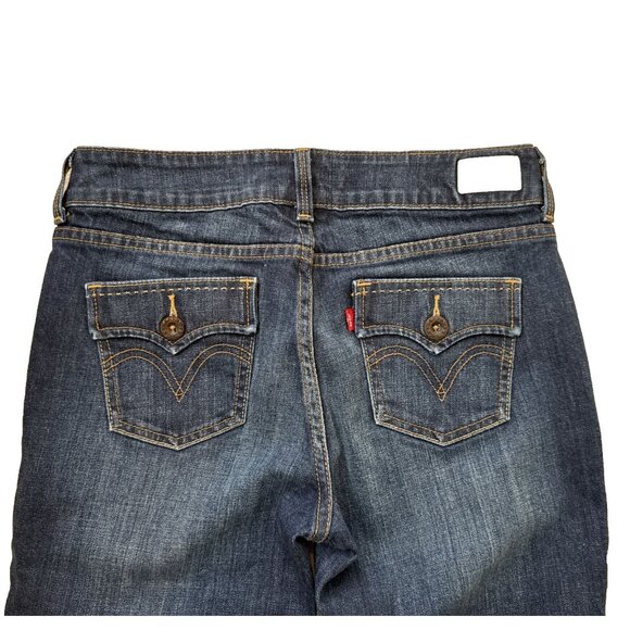 Levis 526 Jeans Slender Boot Cut Bottillon Svelte 28 dark wash rise 9 inseam 28 - Picture 5 of 10